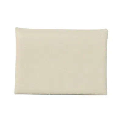 Pre-owned Hermes Beige Coin Purse/coin Case () In Sand