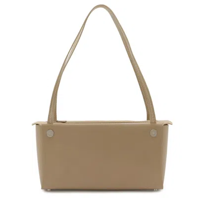 Pre-owned Hermes Beige Leather Shoulder Bag Tote Bag ()