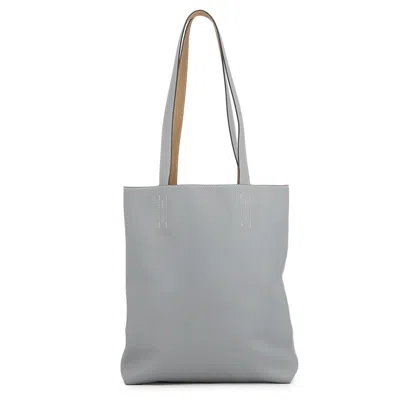Pre-owned Hermes Beige Light Gray Swift Leather Tote Bag ()