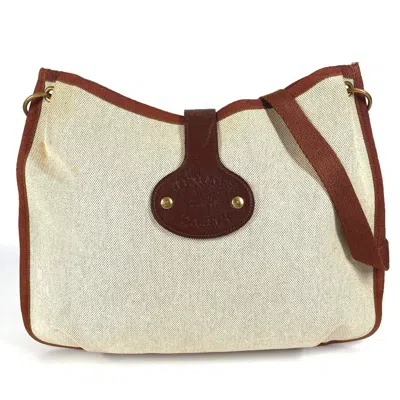 Pre-owned Hermes Beige Toile H Pochette Shoulder Bag () In Sand