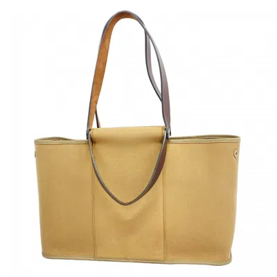 Pre-owned Hermes Beige Toile Officier Tote Bag ()
