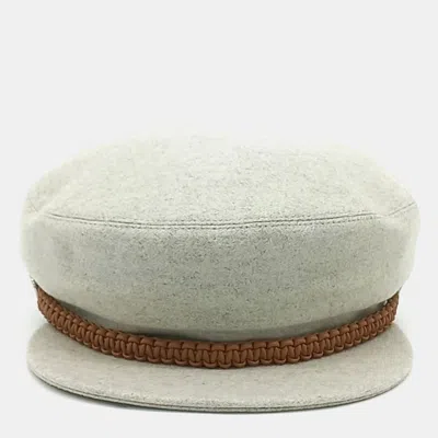 Pre-owned Hermes Beige/brown Cashmere Hunting Cap