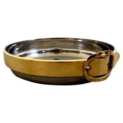 Pre-owned Hermes Belt Buckle Catchall, 1960s France In Gold