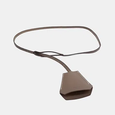 Pre-owned Hermes Belt (l) In Brown