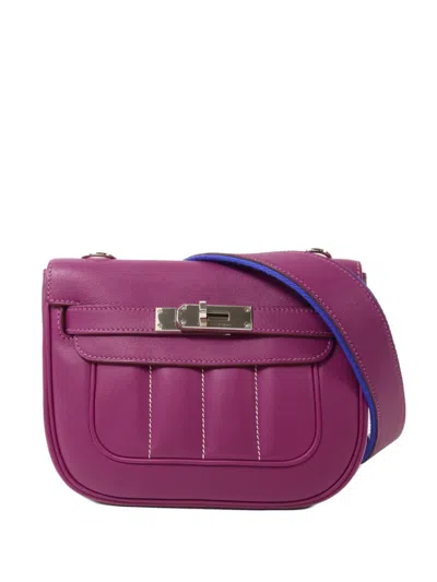 Pre-owned Hermes Berlin Mini Shoulder Bag In Purple