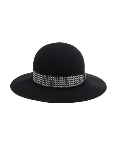 Pre-owned Hermes Hermès Betty Felt Fedora Hat, Size 58 In Black