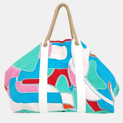 Pre-owned Hermes Big Beach Bag In Multicolor