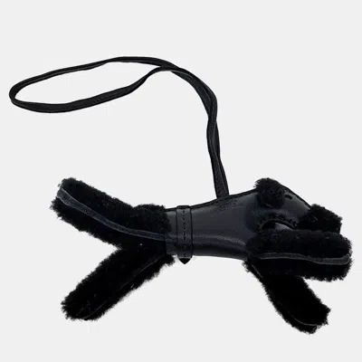 Pre-owned Hermes Birdie Bag Charm In Black