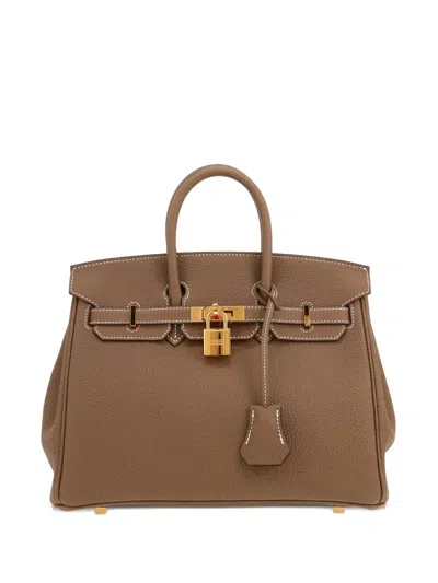 Pre-owned Hermes Birkin 25 Handbag In Brown