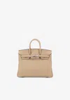 Hermes Birkin 25 In Trench Togo Leather With Palladium Hardware In Brown