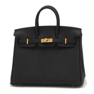 Hermes Birkin 25 Leather Handbag () In Black