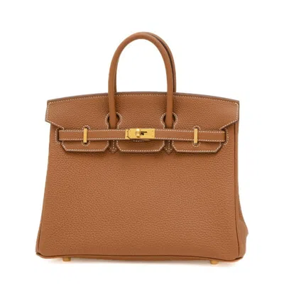 Hermes Birkin 25 Leather Handbag () In Brown