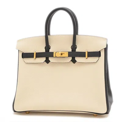 Hermes Birkin 25 Leather Handbag () In White