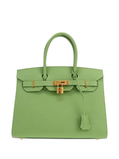 Pre-owned Hermes Birkin 30 Handbag In Green