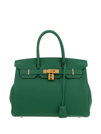 Pre-owned Hermes Birkin 30 Handbag In Green