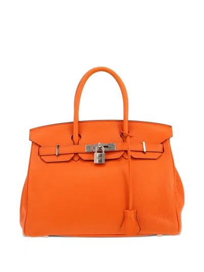 Pre-owned Hermes Birkin 30 Handbag In Orange