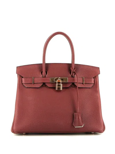 Pre-owned Hermes  Birkin 30 Handbag In Red
