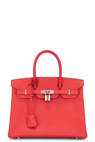 Pre-owned Hermes Birkin 30 Handbag In Red