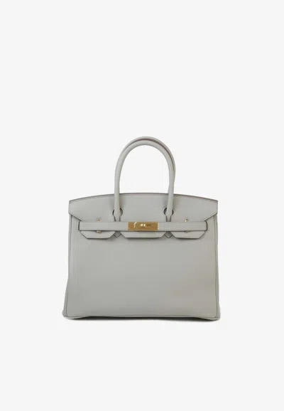Hermes Birkin 30 In Beton Togo Leather With Gold Hardware