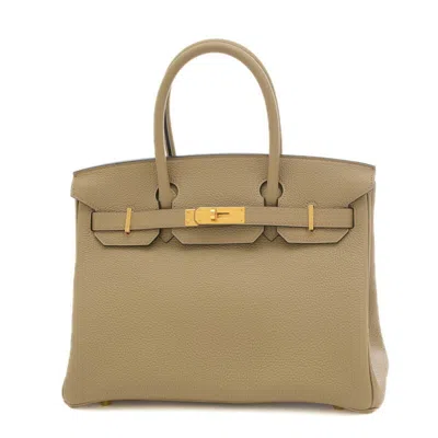 Hermes Birkin 30 Leather Handbag () In Beige
