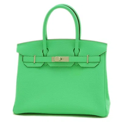 Hermes Birkin 30 Leather Handbag () In Green