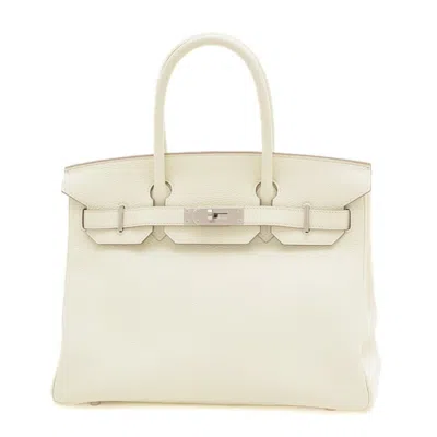 Hermes Birkin 30 Leather Handbag () In White
