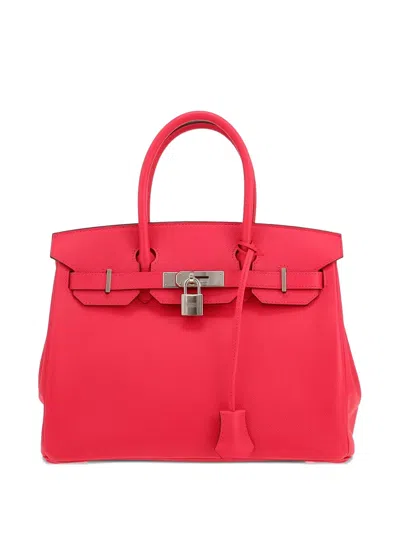 Pre-owned Hermes Birkin 30 Leather Handbag In Red