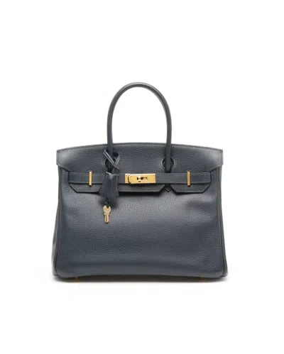 Pre-owned Hermes Hermès Birkin 30 Togo Blue Indigo Bag