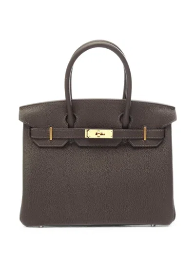 Hermes Birkin 30 Togo Tote Bag In Brown