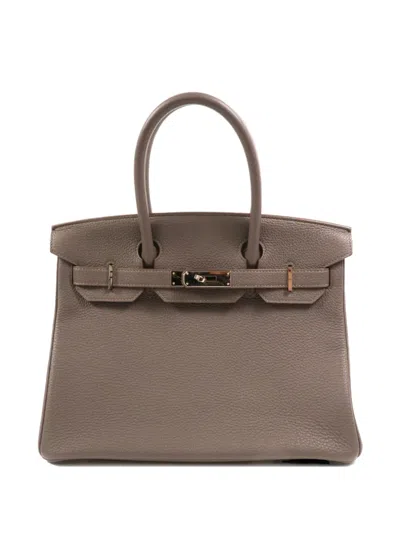 Pre-owned Hermes Birkin 30 Tote Bag In Gray
