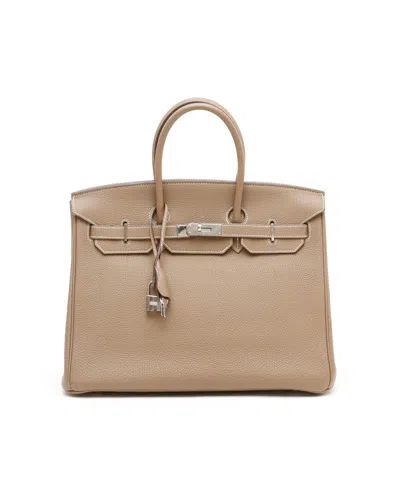 Pre-owned Hermes Hermès Birkin 35 Etoupe Bag In Brown