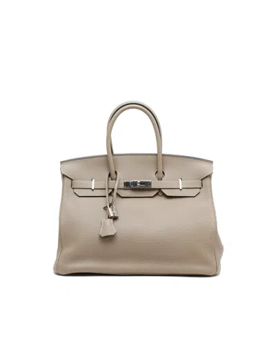 Hermes Hermès Birkin 35 Gris Tourterelle Togo Bag In Grey