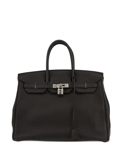 Pre-owned Hermes Birkin 35 Handbag In Black