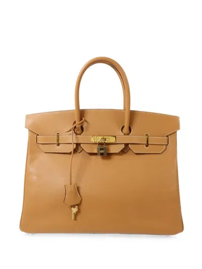 Hermes Birkin 35 Handbag In Brown