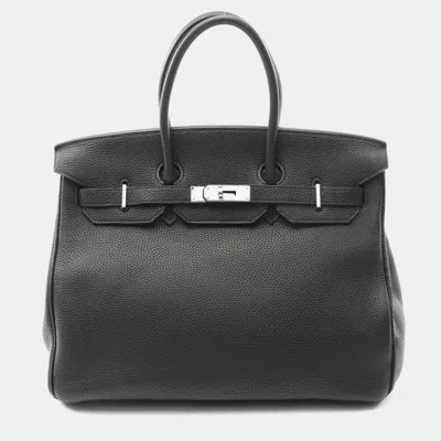 Pre-owned Hermes Birkin 35 Handbag Togo Leather Black