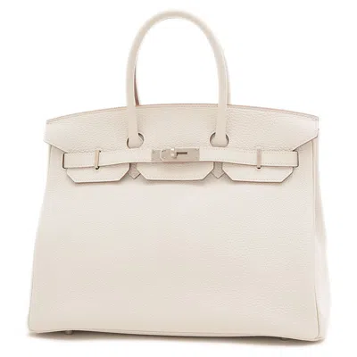 Hermes Birkin 35 Leather Handbag () In White