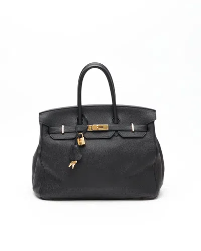Pre-owned Hermes Hermès Birkin 35 Togo Bag In Black