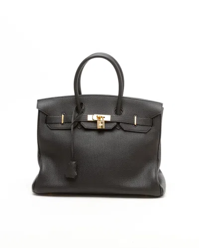 Pre-owned Hermes Hermès Birkin 35 Togo Bag In Black