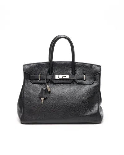Pre-owned Hermes Hermès Birkin 35 Togo Bag In Black