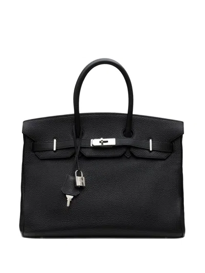 Pre-owned Hermes Birkin 35 Tote Bag In Black