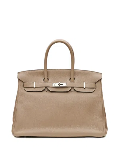 Pre-owned Hermes Birkin 35 Tote Bag In Neutral
