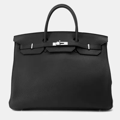 Pre-owned Hermes Birkin 40 Black Togo Leather Bag