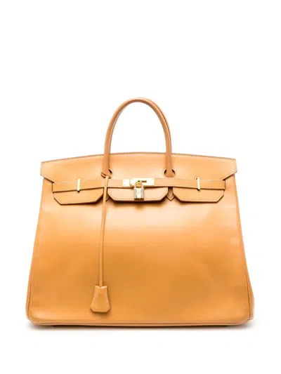 Pre-owned Hermes  Birkin 40 Handbag In Brown