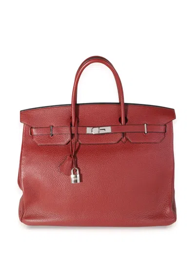 Pre-owned Hermes  Birkin 40 Handbag In Red