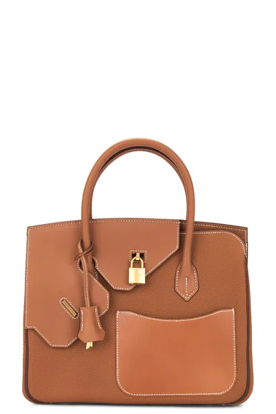 Pre-owned Hermes Birkin En Desordre Togo Handbag In Brown