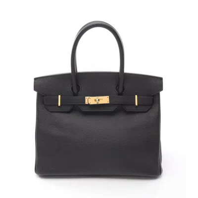 Pre-owned Hermes Birkin Epsom Leather Handbag () In Black