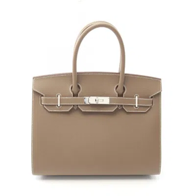 Pre-owned Hermes Birkin Epsom Leather Handbag () In Brown