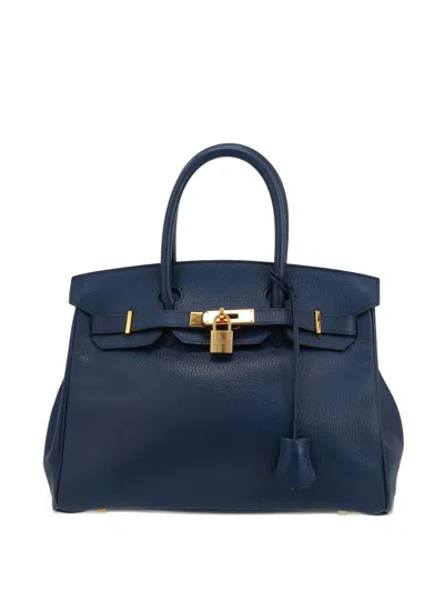Pre-owned Hermes Birkin Handbag In Blue