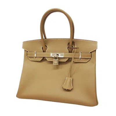 Hermes Birkin Leather Handbag () In Beige