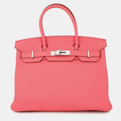 Pre-owned Hermes Birkin Rose Lipstick Togo Leather Size 30 In Pink